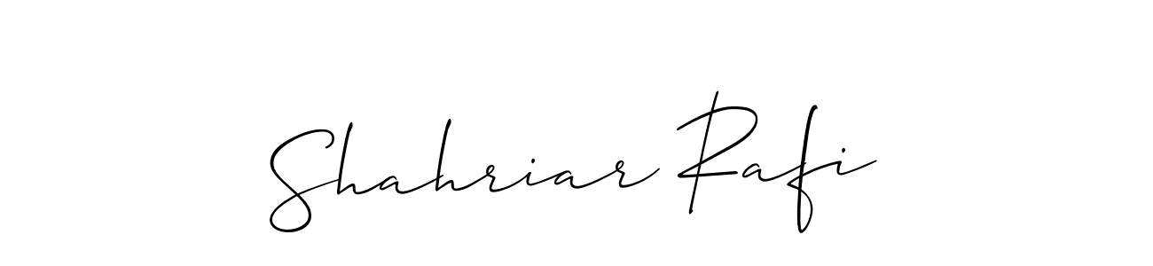 Make a short Shahriar Rafi signature style. Manage your documents anywhere anytime using Allison_Script. Create and add eSignatures, submit forms, share and send files easily. Shahriar Rafi signature style 2 images and pictures png