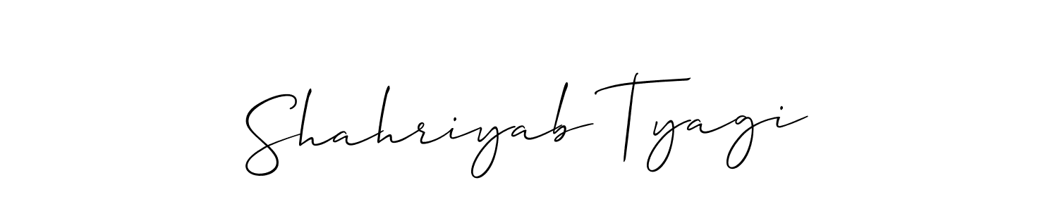 Best and Professional Signature Style for Shahriyab Tyagi. Allison_Script Best Signature Style Collection. Shahriyab Tyagi signature style 2 images and pictures png