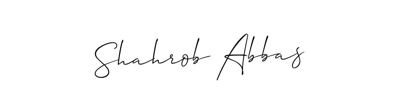 How to Draw Shahrob Abbas signature style? Allison_Script is a latest design signature styles for name Shahrob Abbas. Shahrob Abbas signature style 2 images and pictures png