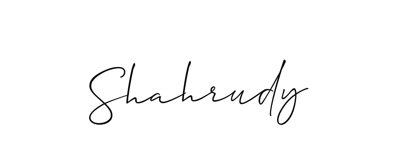 You should practise on your own different ways (Allison_Script) to write your name (Shahrudy) in signature. don't let someone else do it for you. Shahrudy signature style 2 images and pictures png
