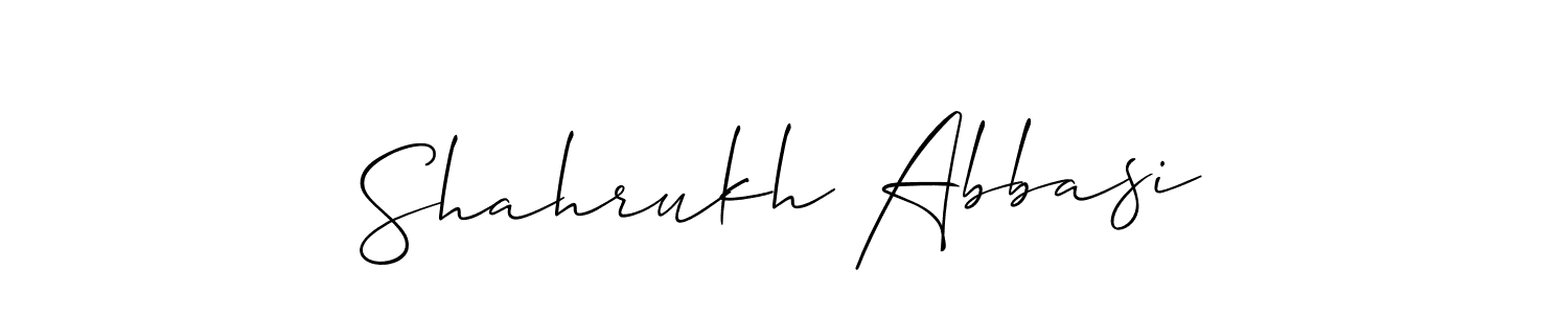 The best way (Allison_Script) to make a short signature is to pick only two or three words in your name. The name Shahrukh Abbasi include a total of six letters. For converting this name. Shahrukh Abbasi signature style 2 images and pictures png