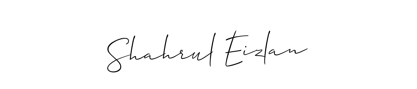 This is the best signature style for the Shahrul Eizlan name. Also you like these signature font (Allison_Script). Mix name signature. Shahrul Eizlan signature style 2 images and pictures png
