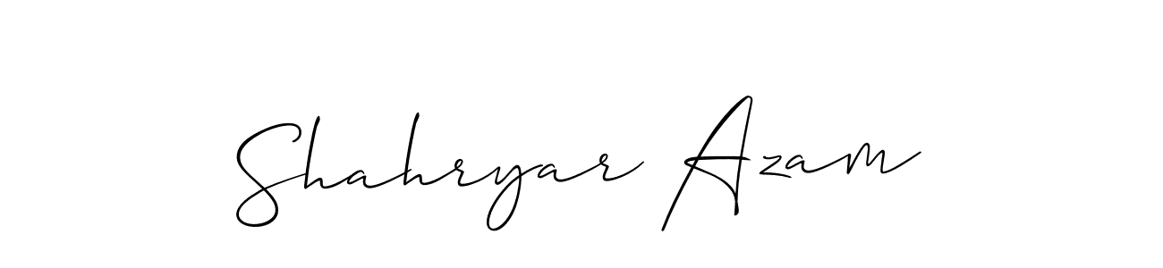 Make a beautiful signature design for name Shahryar Azam. Use this online signature maker to create a handwritten signature for free. Shahryar Azam signature style 2 images and pictures png