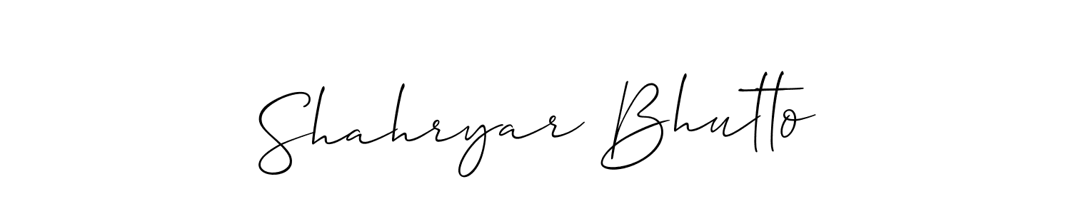 Make a short Shahryar Bhutto signature style. Manage your documents anywhere anytime using Allison_Script. Create and add eSignatures, submit forms, share and send files easily. Shahryar Bhutto signature style 2 images and pictures png