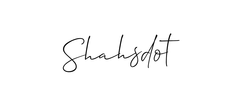 Shahsdot stylish signature style. Best Handwritten Sign (Allison_Script) for my name. Handwritten Signature Collection Ideas for my name Shahsdot. Shahsdot signature style 2 images and pictures png
