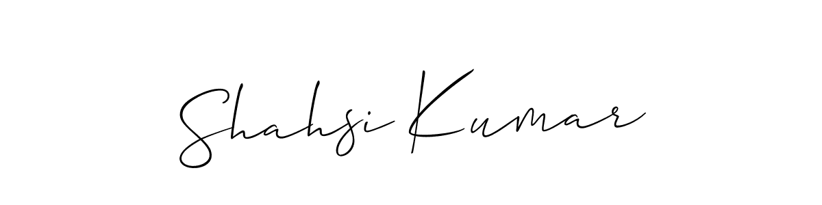 Once you've used our free online signature maker to create your best signature Allison_Script style, it's time to enjoy all of the benefits that Shahsi Kumar name signing documents. Shahsi Kumar signature style 2 images and pictures png