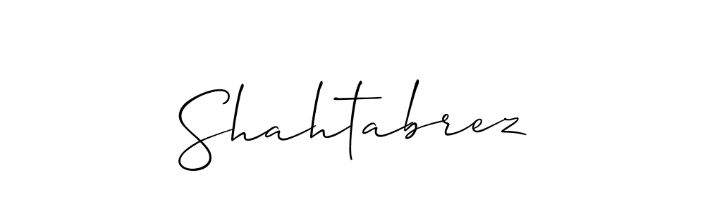 You should practise on your own different ways (Allison_Script) to write your name (Shahtabrez) in signature. don't let someone else do it for you. Shahtabrez signature style 2 images and pictures png