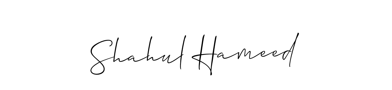 The best way (Allison_Script) to make a short signature is to pick only two or three words in your name. The name Shahul Hameed include a total of six letters. For converting this name. Shahul Hameed signature style 2 images and pictures png