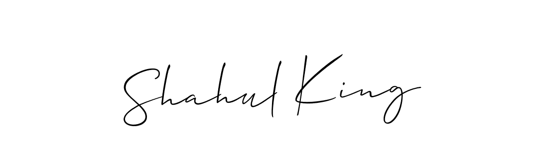 Create a beautiful signature design for name Shahul King. With this signature (Allison_Script) fonts, you can make a handwritten signature for free. Shahul King signature style 2 images and pictures png