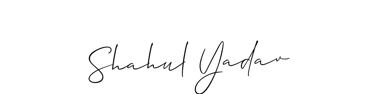 Once you've used our free online signature maker to create your best signature Allison_Script style, it's time to enjoy all of the benefits that Shahul Yadav name signing documents. Shahul Yadav signature style 2 images and pictures png