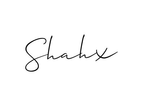 How to Draw Shahx signature style? Allison_Script is a latest design signature styles for name Shahx. Shahx signature style 2 images and pictures png