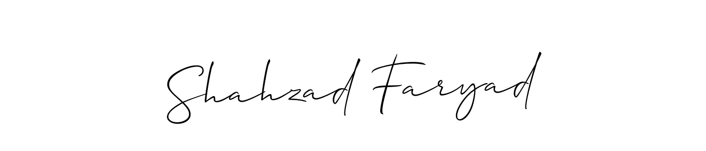 Check out images of Autograph of Shahzad Faryad name. Actor Shahzad Faryad Signature Style. Allison_Script is a professional sign style online. Shahzad Faryad signature style 2 images and pictures png