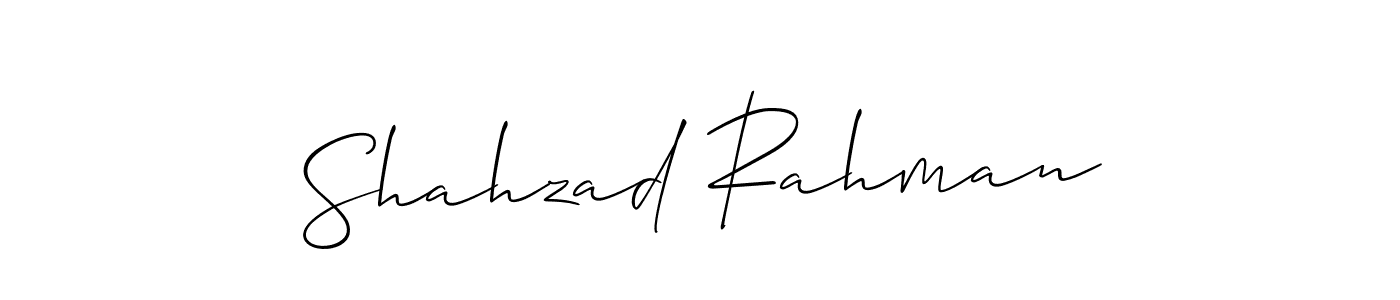 if you are searching for the best signature style for your name Shahzad Rahman. so please give up your signature search. here we have designed multiple signature styles  using Allison_Script. Shahzad Rahman signature style 2 images and pictures png