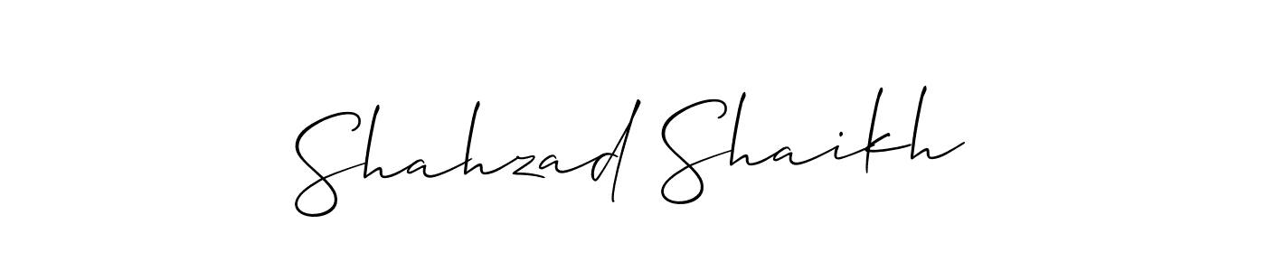 Similarly Allison_Script is the best handwritten signature design. Signature creator online .You can use it as an online autograph creator for name Shahzad Shaikh. Shahzad Shaikh signature style 2 images and pictures png