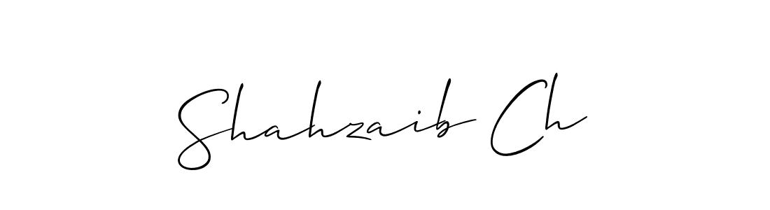 Shahzaib Ch stylish signature style. Best Handwritten Sign (Allison_Script) for my name. Handwritten Signature Collection Ideas for my name Shahzaib Ch. Shahzaib Ch signature style 2 images and pictures png