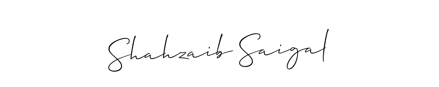 How to Draw Shahzaib Saigal signature style? Allison_Script is a latest design signature styles for name Shahzaib Saigal. Shahzaib Saigal signature style 2 images and pictures png