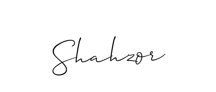 Create a beautiful signature design for name Shahzor. With this signature (Allison_Script) fonts, you can make a handwritten signature for free. Shahzor signature style 2 images and pictures png