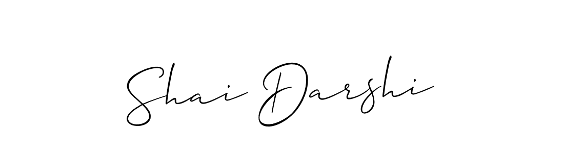 Design your own signature with our free online signature maker. With this signature software, you can create a handwritten (Allison_Script) signature for name Shai Darshi. Shai Darshi signature style 2 images and pictures png