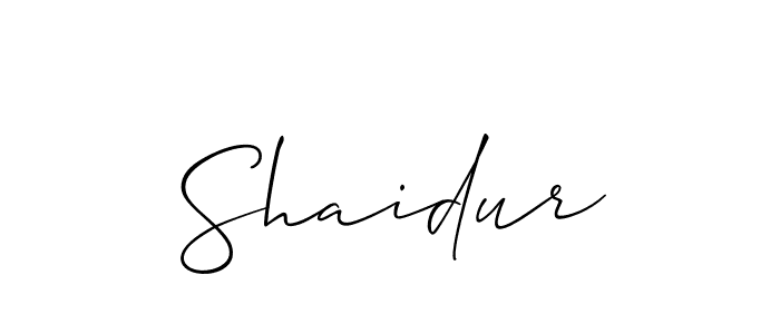 Once you've used our free online signature maker to create your best signature Allison_Script style, it's time to enjoy all of the benefits that Shaidur name signing documents. Shaidur signature style 2 images and pictures png