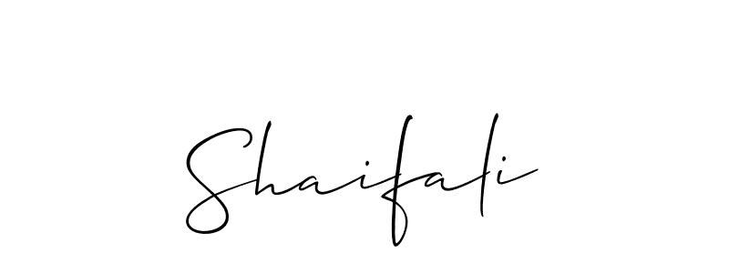 if you are searching for the best signature style for your name Shaifali. so please give up your signature search. here we have designed multiple signature styles  using Allison_Script. Shaifali signature style 2 images and pictures png
