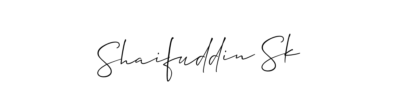 Make a beautiful signature design for name Shaifuddin Sk. Use this online signature maker to create a handwritten signature for free. Shaifuddin Sk signature style 2 images and pictures png