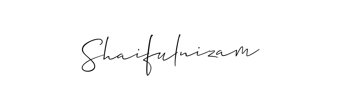 if you are searching for the best signature style for your name Shaifulnizam. so please give up your signature search. here we have designed multiple signature styles  using Allison_Script. Shaifulnizam signature style 2 images and pictures png
