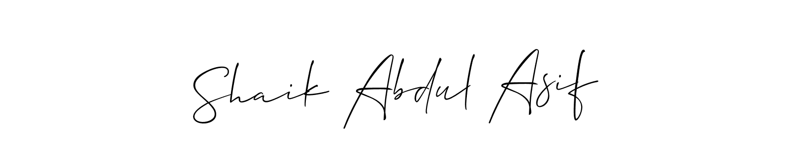 This is the best signature style for the Shaik Abdul Asif name. Also you like these signature font (Allison_Script). Mix name signature. Shaik Abdul Asif signature style 2 images and pictures png