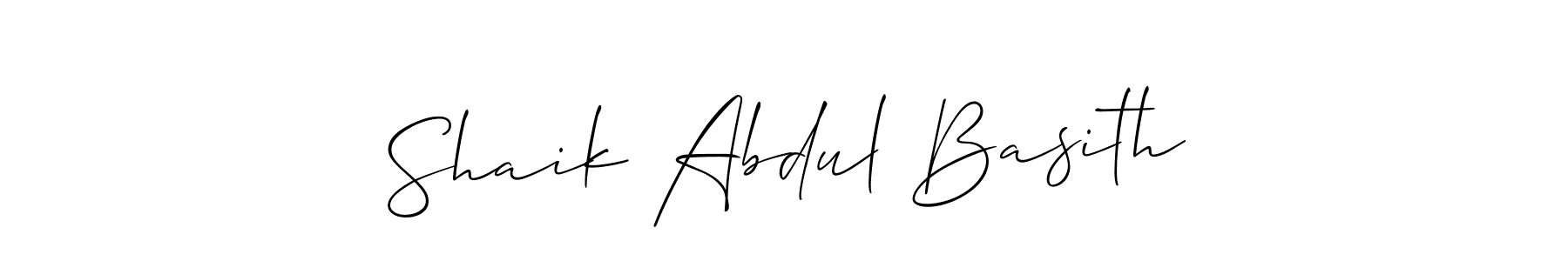 You should practise on your own different ways (Allison_Script) to write your name (Shaik Abdul Basith) in signature. don't let someone else do it for you. Shaik Abdul Basith signature style 2 images and pictures png