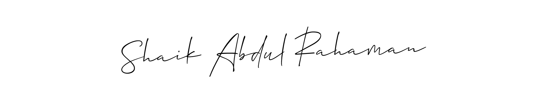 Similarly Allison_Script is the best handwritten signature design. Signature creator online .You can use it as an online autograph creator for name Shaik Abdul Rahaman. Shaik Abdul Rahaman signature style 2 images and pictures png