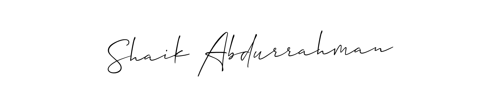 if you are searching for the best signature style for your name Shaik Abdurrahman. so please give up your signature search. here we have designed multiple signature styles  using Allison_Script. Shaik Abdurrahman signature style 2 images and pictures png