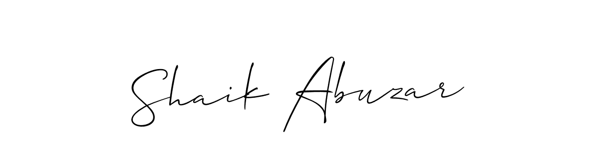 Make a beautiful signature design for name Shaik Abuzar. Use this online signature maker to create a handwritten signature for free. Shaik Abuzar signature style 2 images and pictures png