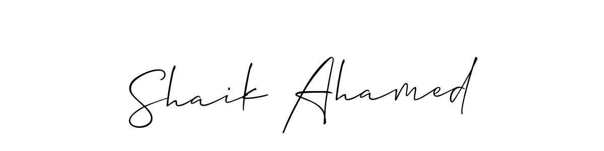 Similarly Allison_Script is the best handwritten signature design. Signature creator online .You can use it as an online autograph creator for name Shaik Ahamed. Shaik Ahamed signature style 2 images and pictures png