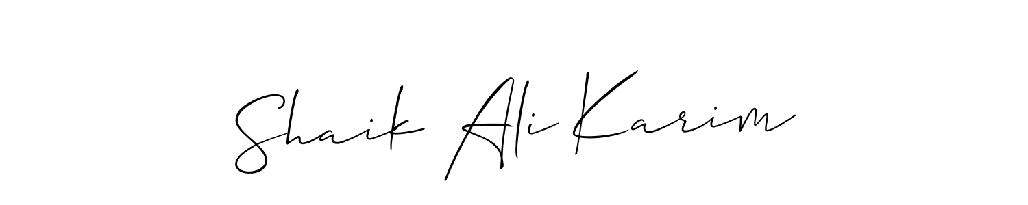 See photos of Shaik Ali Karim official signature by Spectra . Check more albums & portfolios. Read reviews & check more about Allison_Script font. Shaik Ali Karim signature style 2 images and pictures png