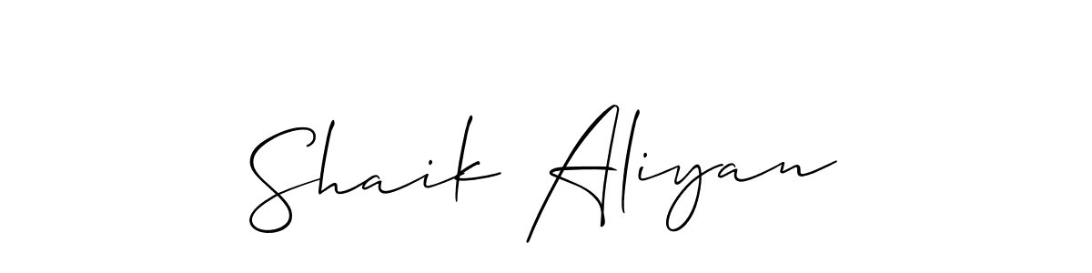 Make a beautiful signature design for name Shaik Aliyan. Use this online signature maker to create a handwritten signature for free. Shaik Aliyan signature style 2 images and pictures png