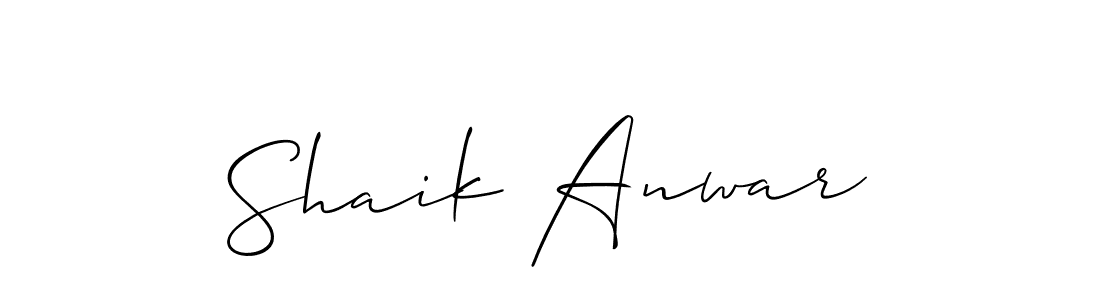 if you are searching for the best signature style for your name Shaik Anwar. so please give up your signature search. here we have designed multiple signature styles  using Allison_Script. Shaik Anwar signature style 2 images and pictures png