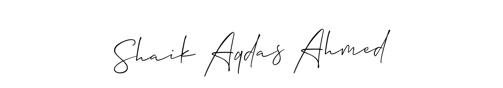 Check out images of Autograph of Shaik Aqdas Ahmed name. Actor Shaik Aqdas Ahmed Signature Style. Allison_Script is a professional sign style online. Shaik Aqdas Ahmed signature style 2 images and pictures png