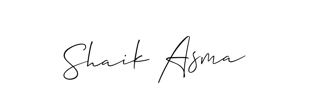 How to Draw Shaik Asma signature style? Allison_Script is a latest design signature styles for name Shaik Asma. Shaik Asma signature style 2 images and pictures png