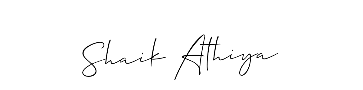 You can use this online signature creator to create a handwritten signature for the name Shaik Athiya. This is the best online autograph maker. Shaik Athiya signature style 2 images and pictures png