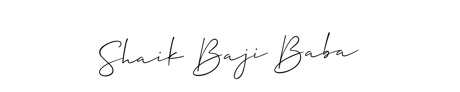 This is the best signature style for the Shaik Baji Baba name. Also you like these signature font (Allison_Script). Mix name signature. Shaik Baji Baba signature style 2 images and pictures png