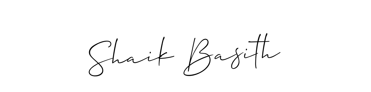 It looks lik you need a new signature style for name Shaik Basith. Design unique handwritten (Allison_Script) signature with our free signature maker in just a few clicks. Shaik Basith signature style 2 images and pictures png