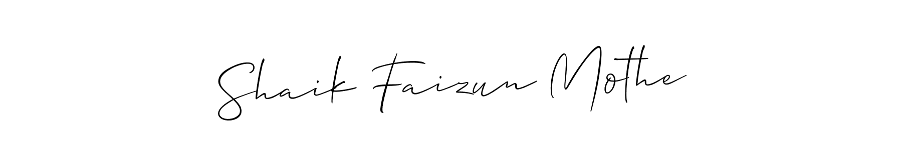How to Draw Shaik Faizun Mothe signature style? Allison_Script is a latest design signature styles for name Shaik Faizun Mothe. Shaik Faizun Mothe signature style 2 images and pictures png