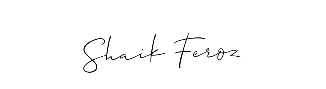 Also You can easily find your signature by using the search form. We will create Shaik Feroz name handwritten signature images for you free of cost using Allison_Script sign style. Shaik Feroz signature style 2 images and pictures png