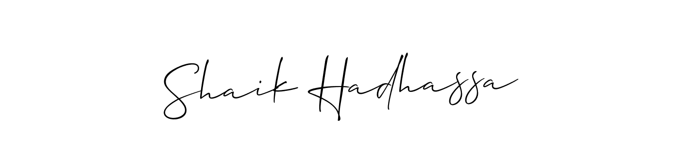 You can use this online signature creator to create a handwritten signature for the name Shaik Hadhassa. This is the best online autograph maker. Shaik Hadhassa signature style 2 images and pictures png