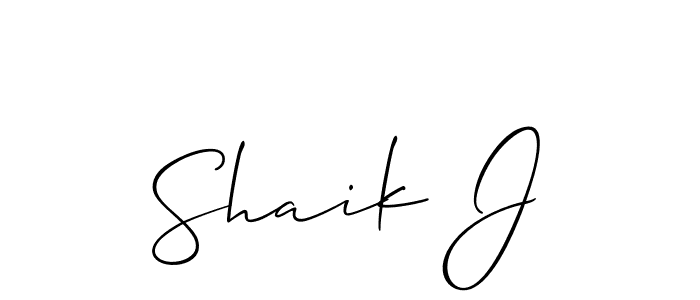 Also we have Shaik J name is the best signature style. Create professional handwritten signature collection using Allison_Script autograph style. Shaik J signature style 2 images and pictures png