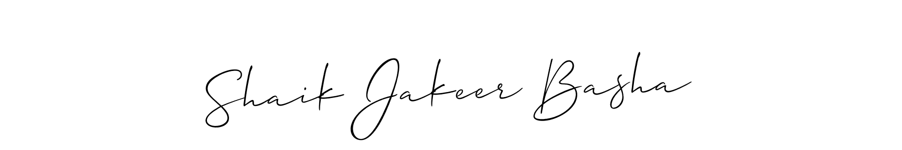 Shaik Jakeer Basha stylish signature style. Best Handwritten Sign (Allison_Script) for my name. Handwritten Signature Collection Ideas for my name Shaik Jakeer Basha. Shaik Jakeer Basha signature style 2 images and pictures png