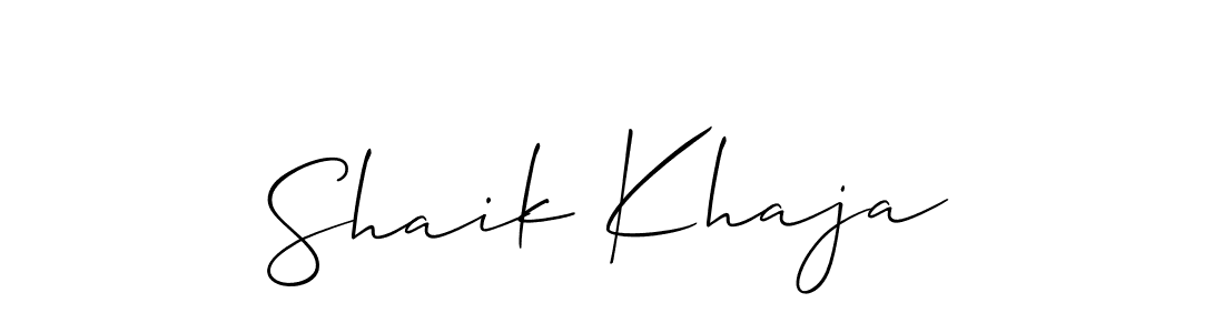 Best and Professional Signature Style for Shaik Khaja. Allison_Script Best Signature Style Collection. Shaik Khaja signature style 2 images and pictures png