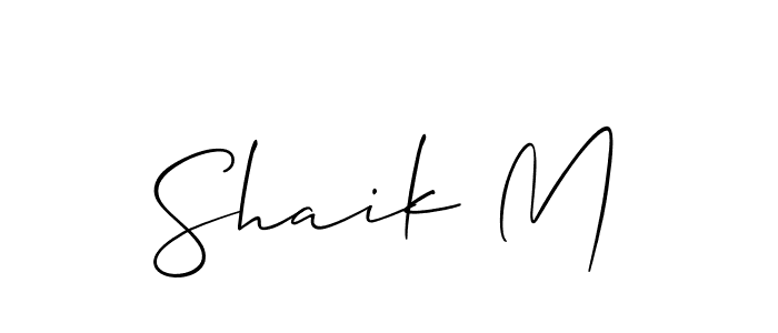 if you are searching for the best signature style for your name Shaik M. so please give up your signature search. here we have designed multiple signature styles  using Allison_Script. Shaik M signature style 2 images and pictures png