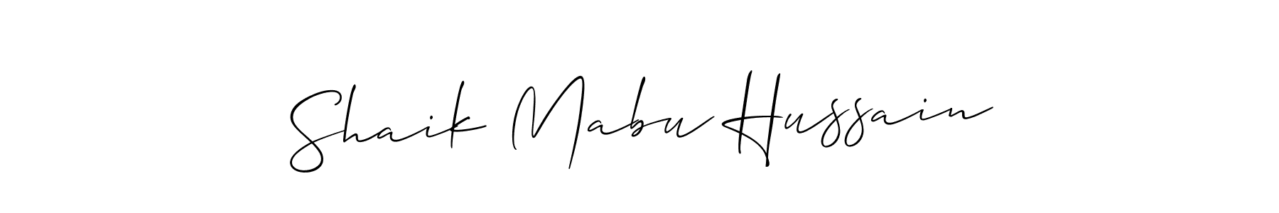 See photos of Shaik Mabu Hussain official signature by Spectra . Check more albums & portfolios. Read reviews & check more about Allison_Script font. Shaik Mabu Hussain signature style 2 images and pictures png