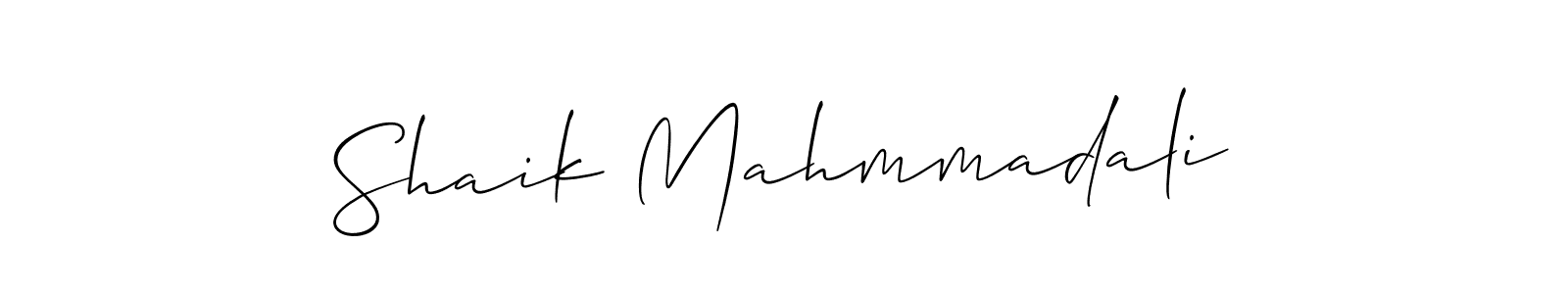 Shaik Mahmmadali stylish signature style. Best Handwritten Sign (Allison_Script) for my name. Handwritten Signature Collection Ideas for my name Shaik Mahmmadali. Shaik Mahmmadali signature style 2 images and pictures png