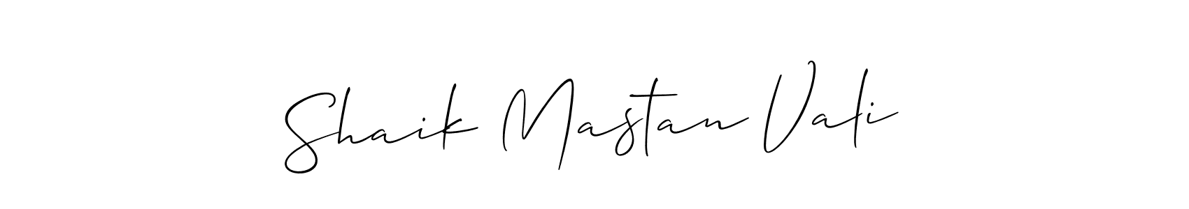 Similarly Allison_Script is the best handwritten signature design. Signature creator online .You can use it as an online autograph creator for name Shaik Mastan Vali. Shaik Mastan Vali signature style 2 images and pictures png